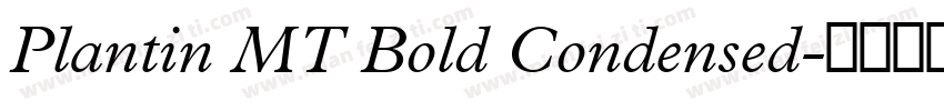 Plantin MT Bold Condensed字体转换